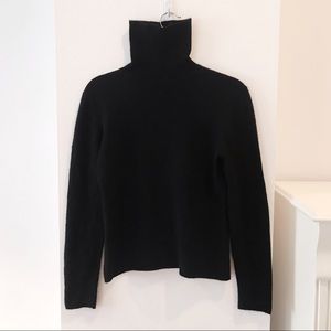 Black Cashmere Turtleneck Sweater